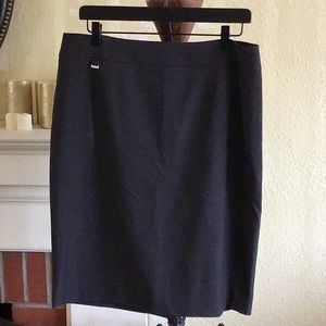 Calvin Klein Charcoal Gray Pencil Skirt
